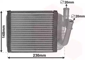 VAN WEZEL 58006381 -  Теплообменник, отопление салона